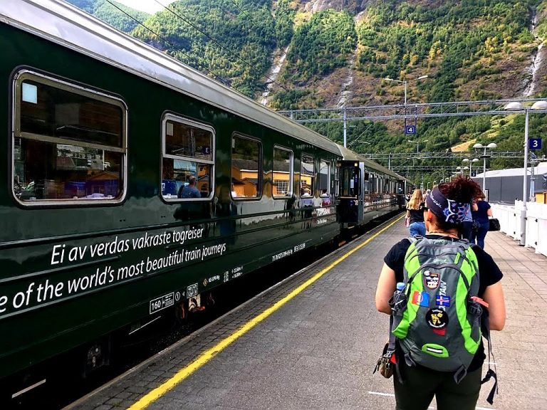 Salendo sul treno