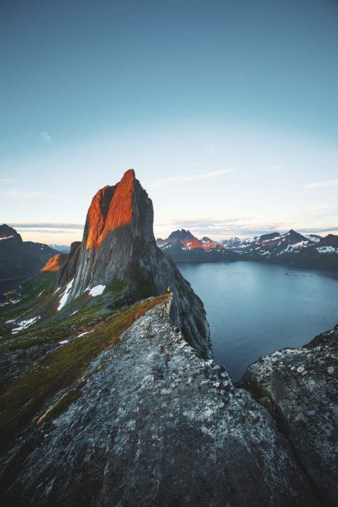 La parete di Segla, Norvegia