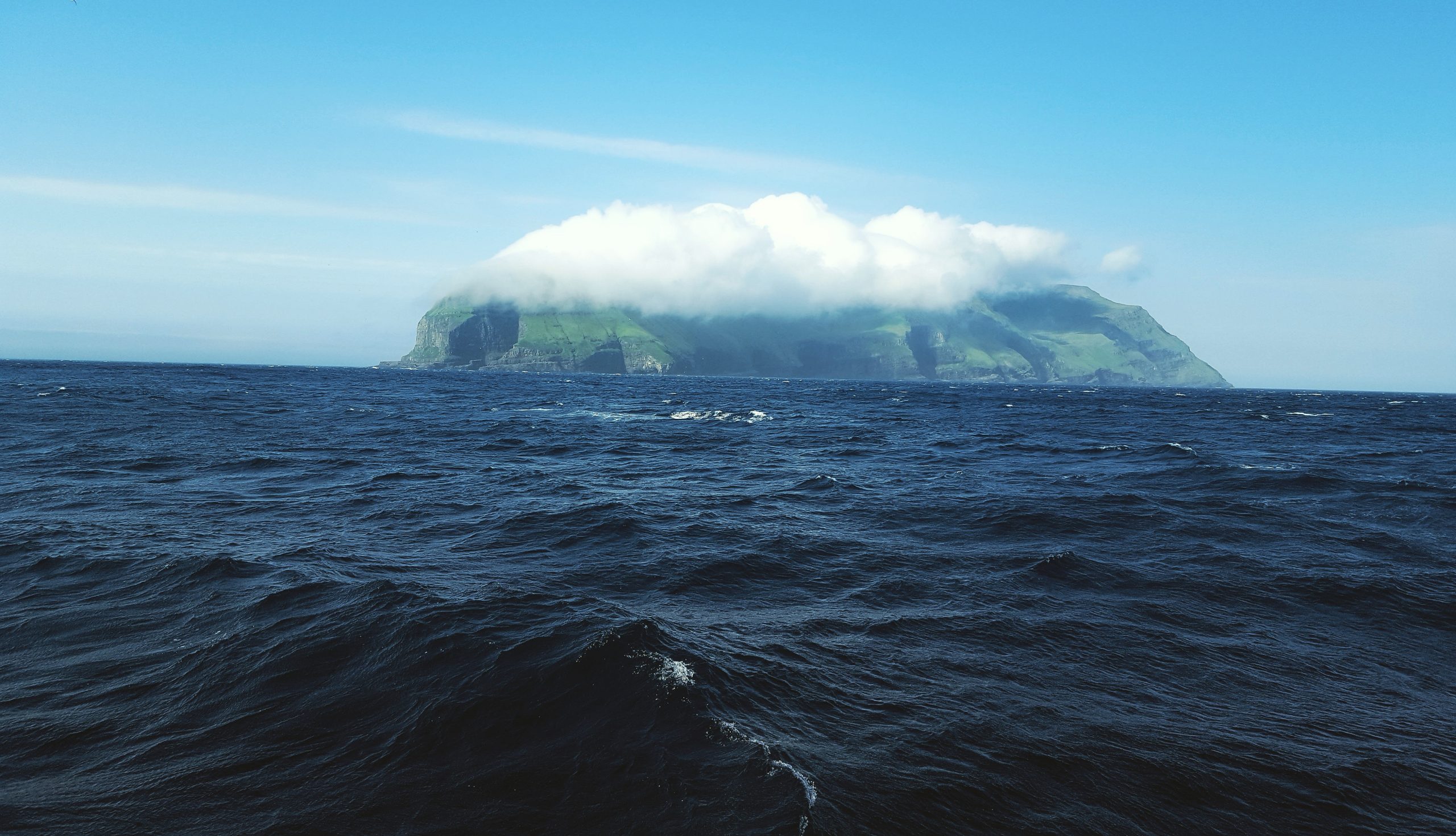 L'isola di Mykines dalla barca