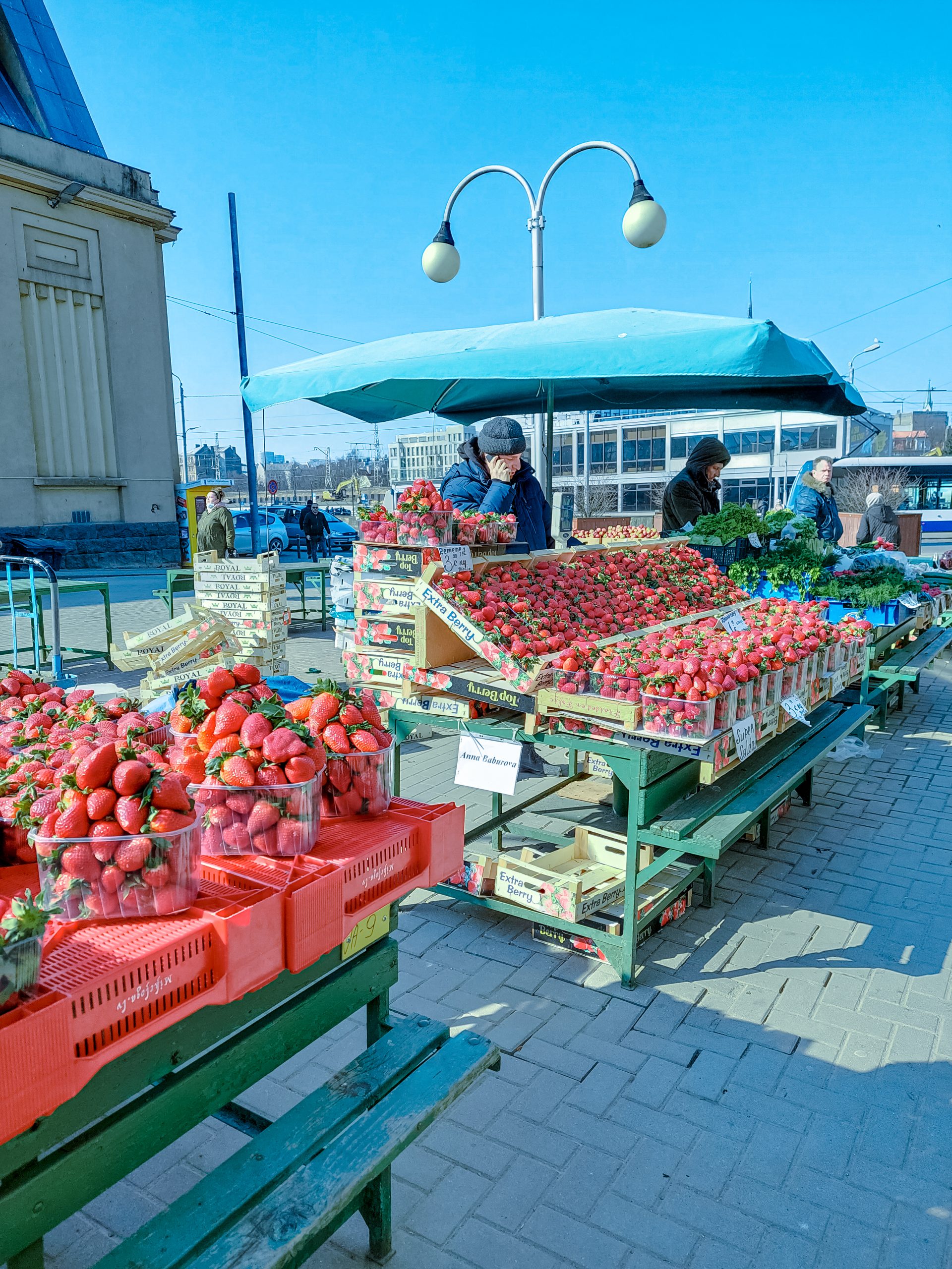 Bancarelle al mercato centrale di Riga