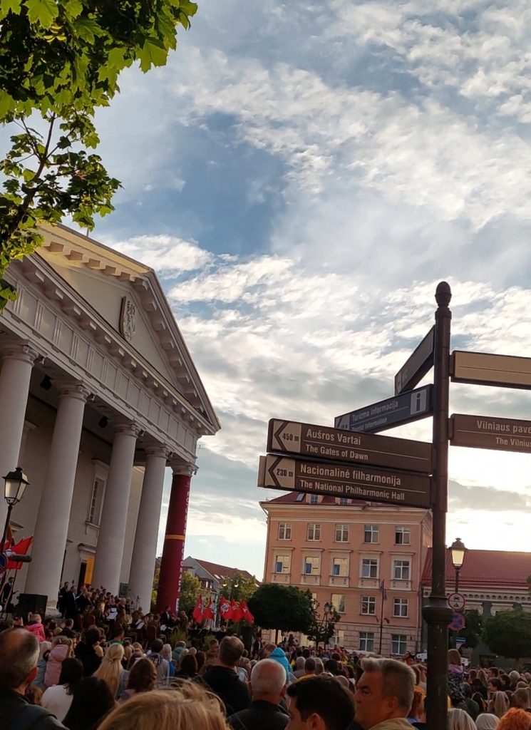 Festa in piazza a Vilnius