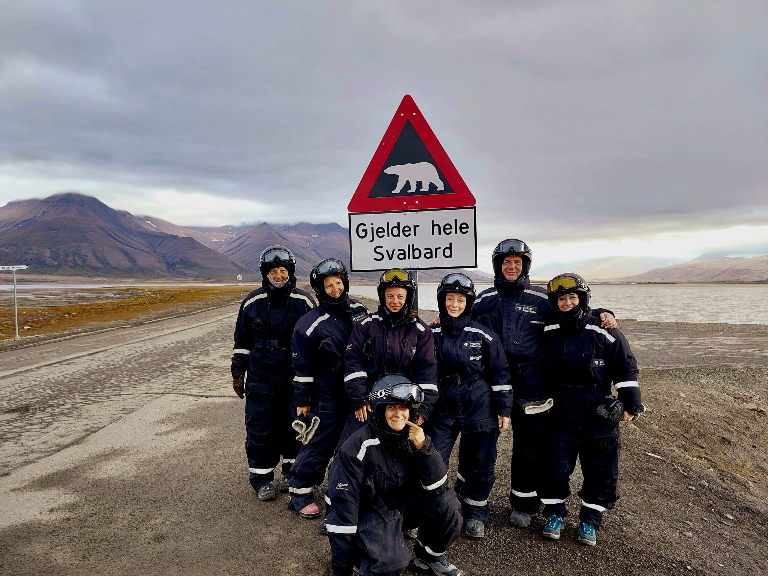 Il gruppo di viaggiaori delle Svalbard