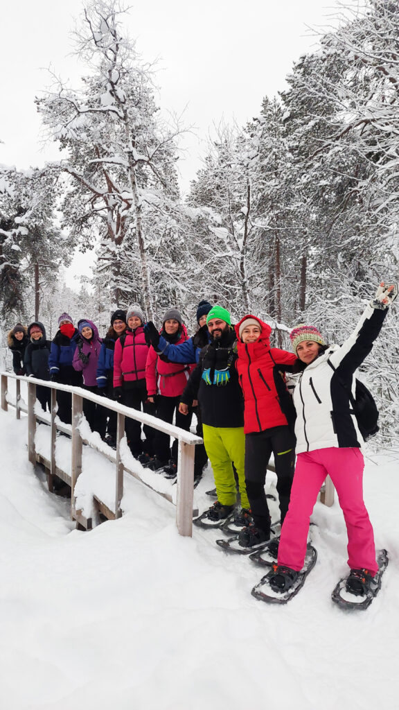 I miei viaggiatori nel bosco in Lapponia