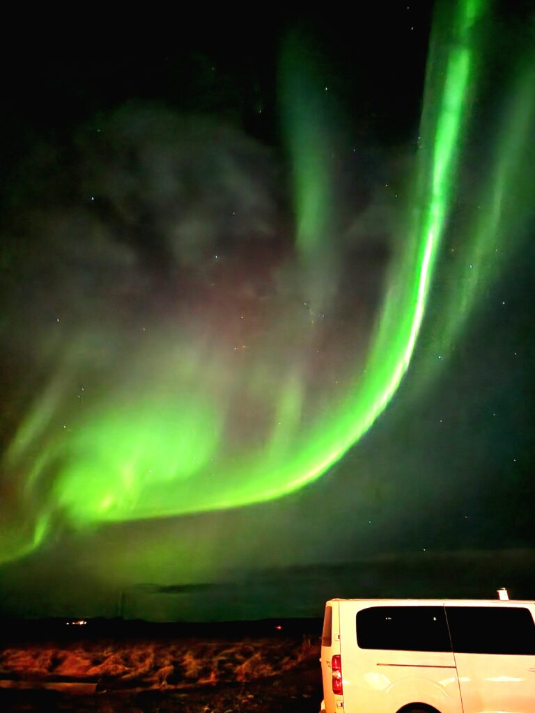 Aurora boreale verde